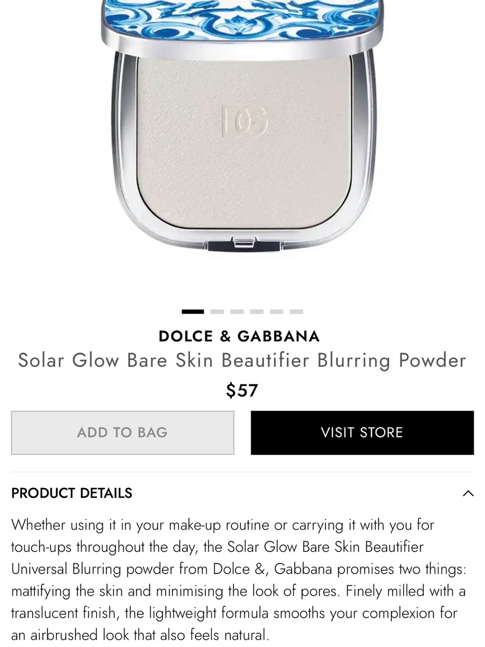 Dolce & Gabbana Skin Beautifier Blurring Powder - Picture 8 of 11